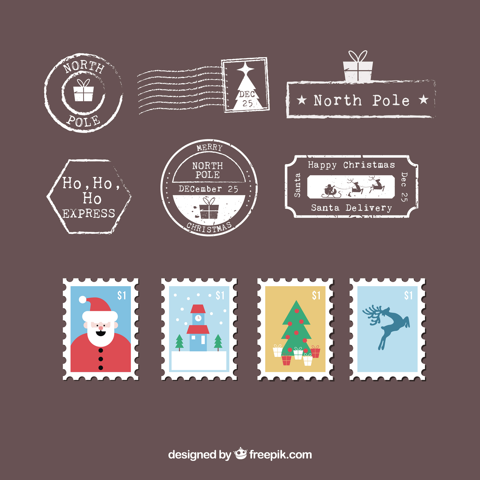 Christmas Stamp Collection